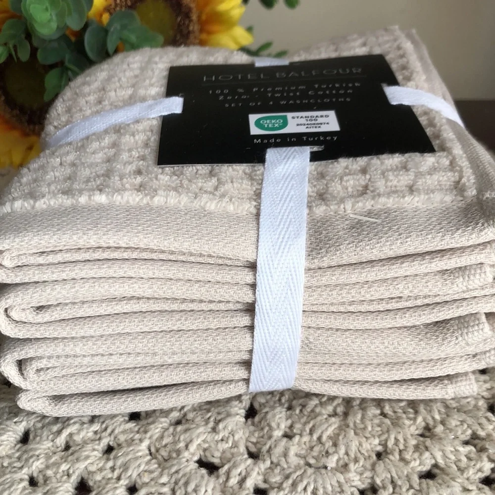 Hotel Balfour Tan Washcloth Set